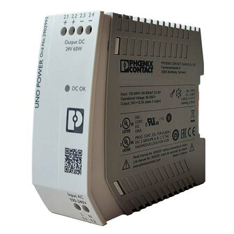 Powersupply 48V/60W, 1.5M power C&acirc;ble, for DINRAIL Switch or Strobecontroller