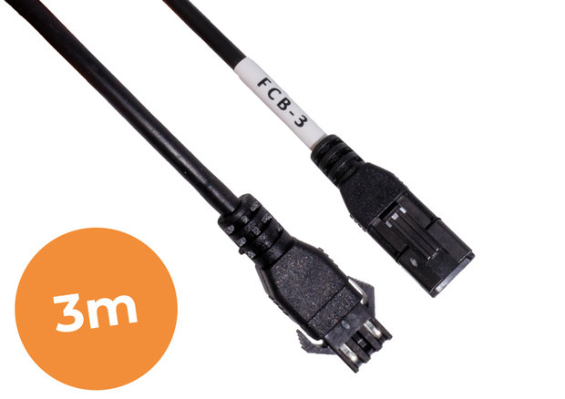 3-Mètres light extension Câble, fits 24V light, Qualité industrielle