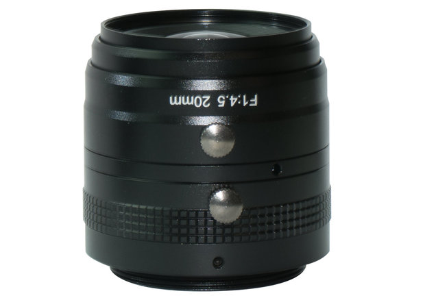 LM42-29MP-20MM-F4.5-30-ND1, Objectif M42 29MP 20MM F4.5 Cercle d’image=30mm * Sans distorsion