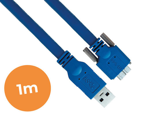 1-Mètres USB3.0 Câble, Screw lock, Qualité industrielle