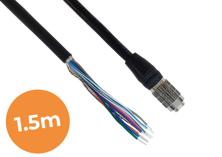 I/O Câble 1.5M hirose 6-pin - open end, Qualité industrielle