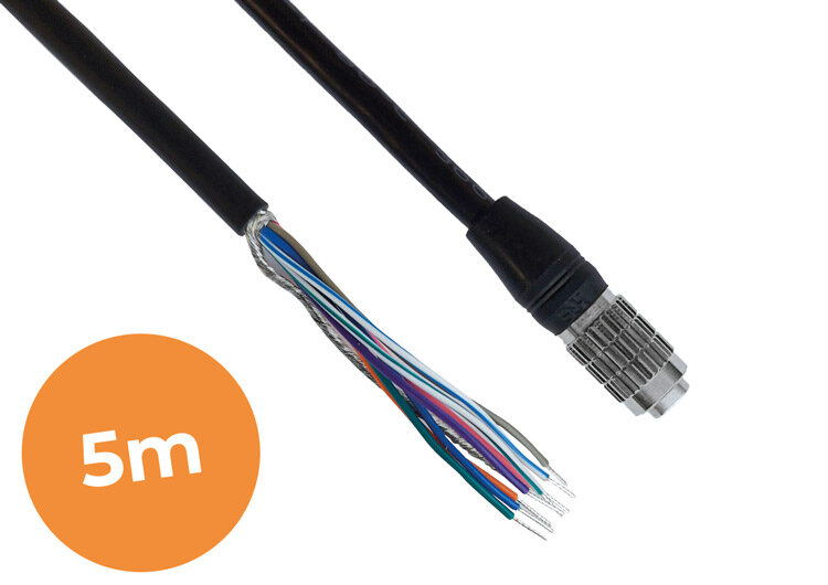 I/O Câble 5M hirose 6-pin - open end, Qualité industrielle